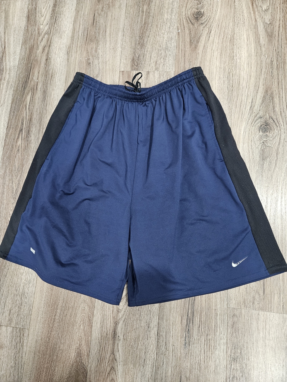Nike Men’s Navy and Black Athletic Shorts